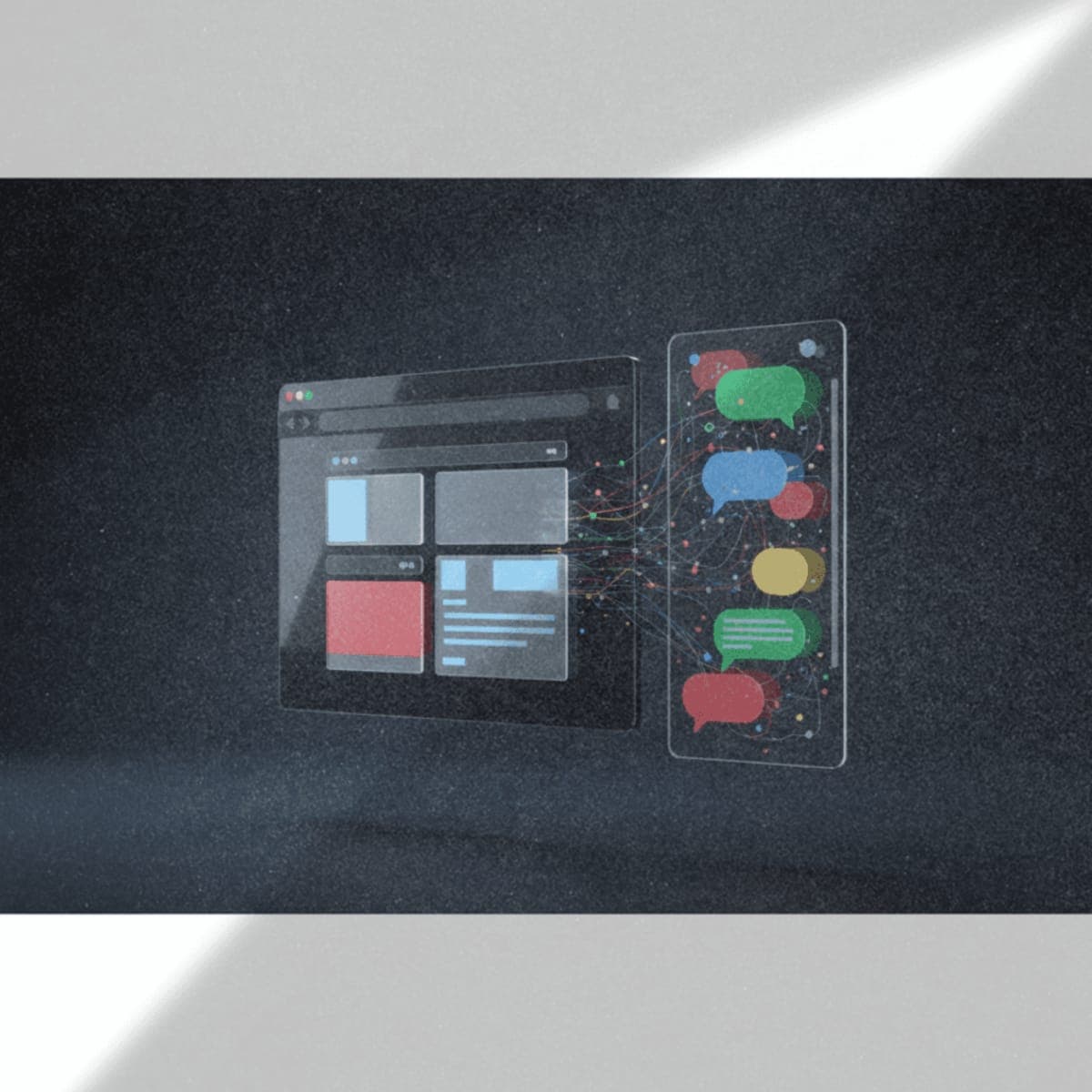 Opera browser interface with Gemini AI sidebar showing contextual web assistance features