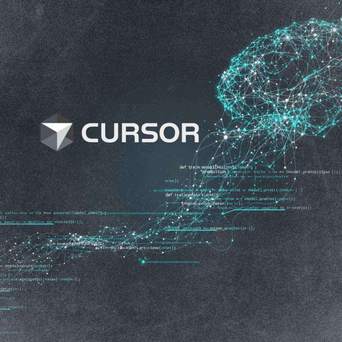 Cursor AI code editor promotional graphic