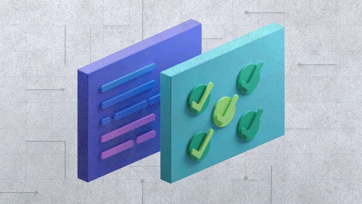 Abstract illustration of code editing and review workflows merging into unified platform
