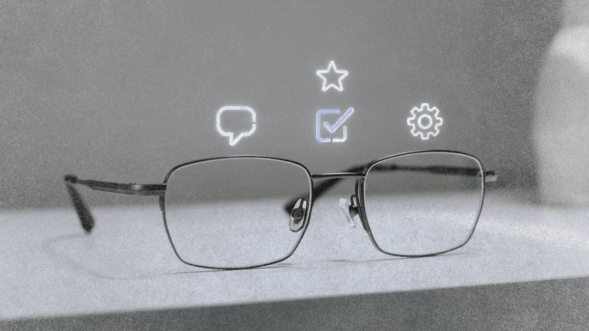 HTC VIVE Eagle AI smartglasses with floating AI assistant icons