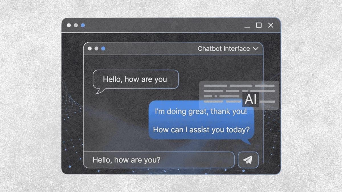 Illustration of an AI browser reading hidden malicious instructions embedded in a web page