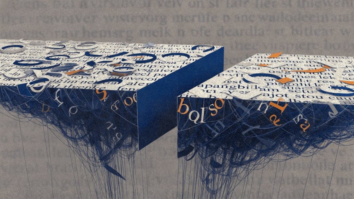 Abstract illustration of tangled reasoning chains being streamlined into efficient outputs