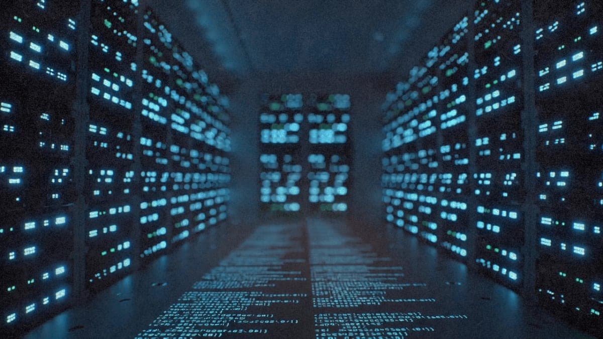 Server room with hundreds of status lights representing concurrent AI agents