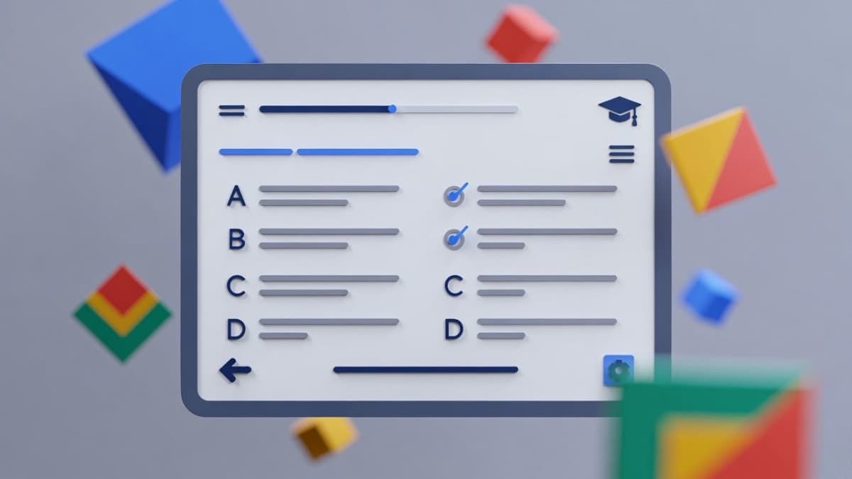 Gemini AI interface showing SAT practice test feature with graduation cap icon