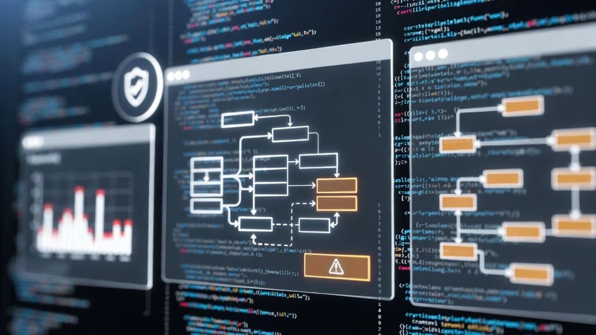 Terminal window showing Claude Code with security audit plugins analyzing code architecture and flagging potential vulnerabilities