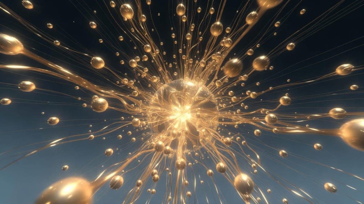 Abstract visualization of capital flowing into a central node, representing massive AI investment with interconnected corporate logos in the background