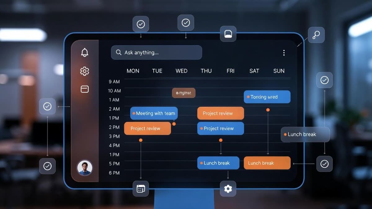 Claude Desktop app interface showing a scheduled task configuration panel with recurring workflow options