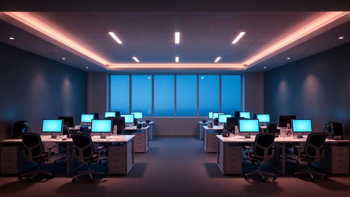 Data visualization showing occupational AI exposure levels across different job categories, with bars representing computer programmers, customer service workers, and manual labor roles