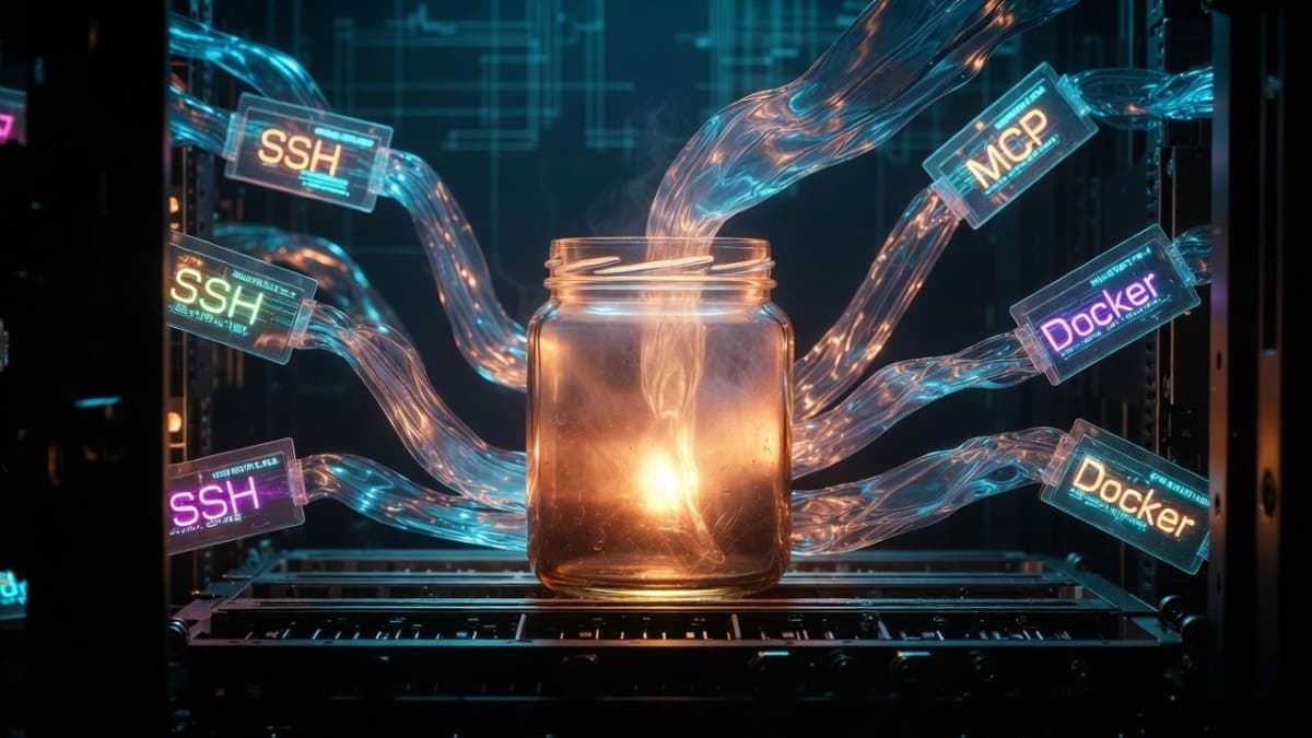 Terminal screen showing honeypot logs with multiple protocol scan entries highlighted against a dark background