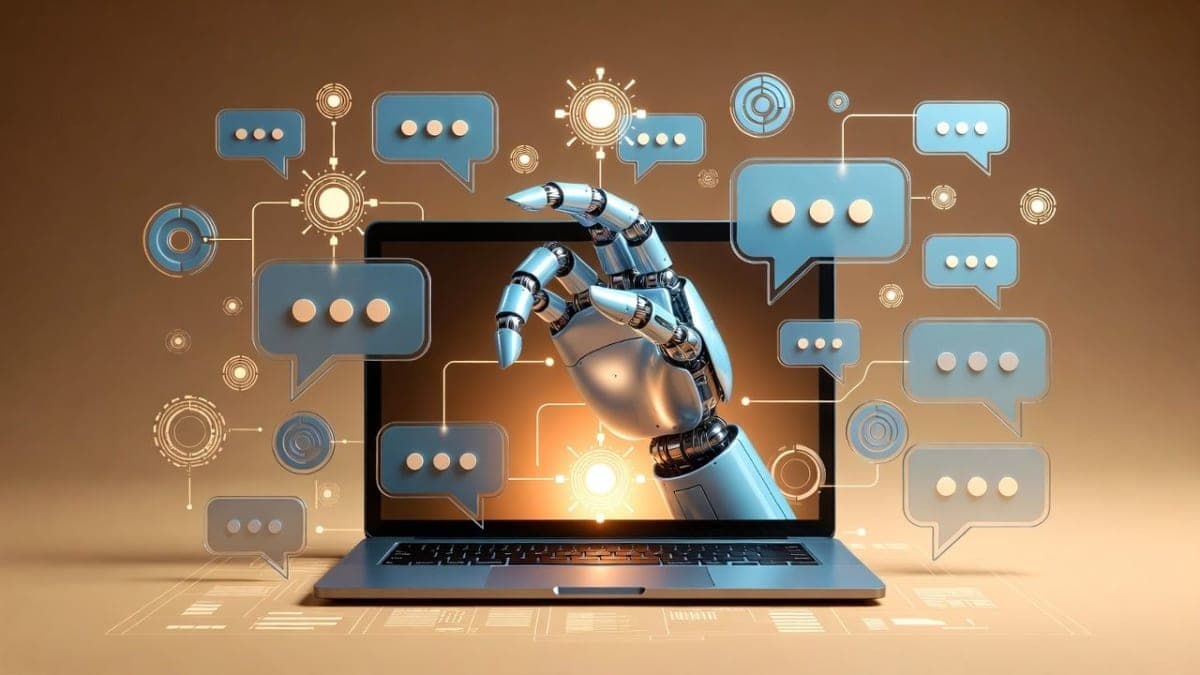 Abstract illustration of a modular AI assistant framework with interconnected nodes representing memory, chat channels, and local compute