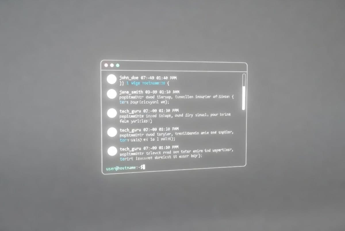 Minimalist social media interface with Markdown-formatted posts and a terminal-style developer aesthetic