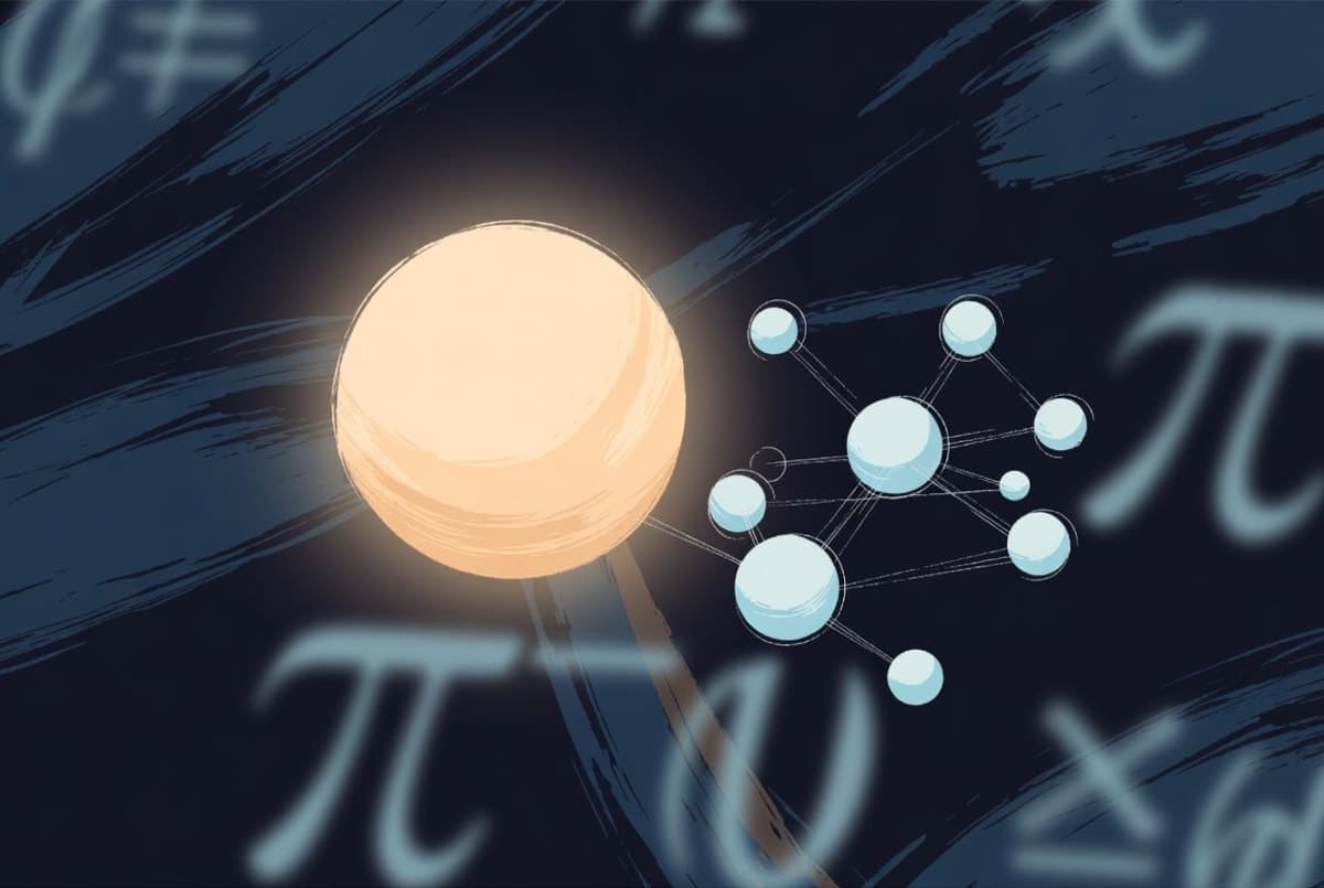 Abstract visualization of a single node outperforming a network of interconnected nodes on a dark background with token count indicators