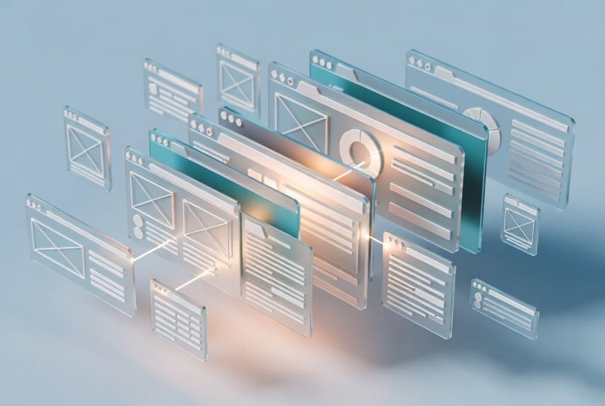 Multiple Chrome browser tabs running parallel automated tasks with abstract code overlay representing an AI coding agent
