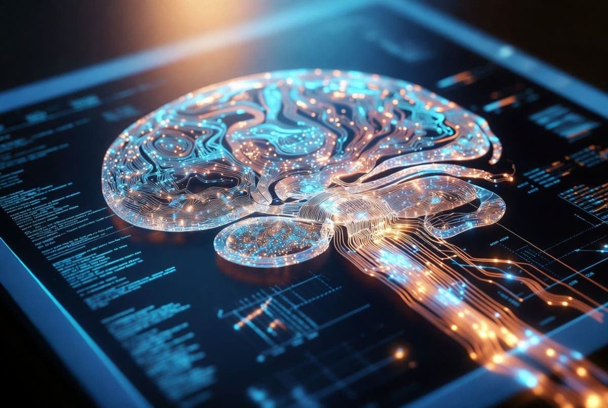 Abstract visualization of a mixture-of-experts neural network with active visual reasoning pathways