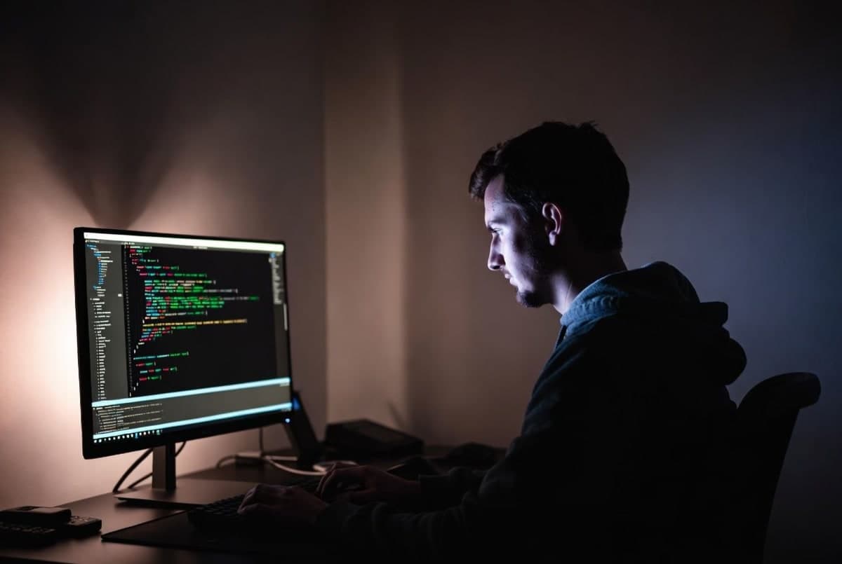 Developer working in a dark terminal window with an AI coding agent generating a step-by-step plan