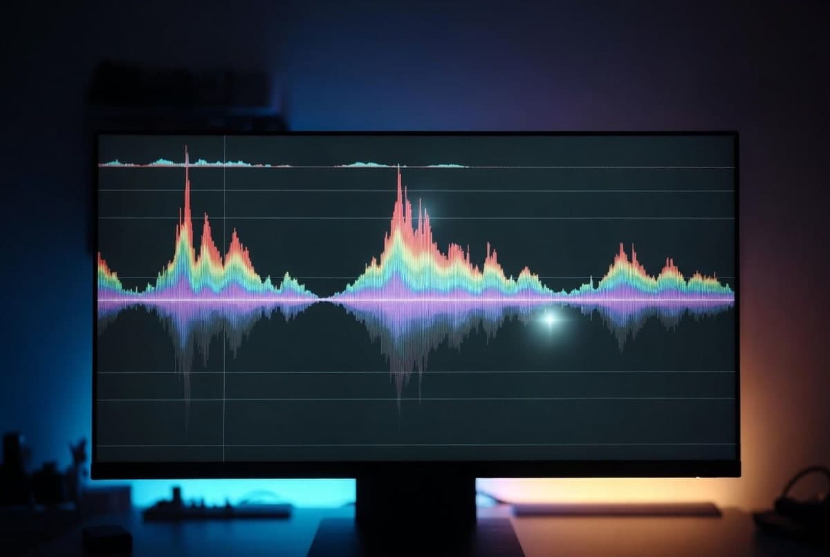 Music production interface showing a waveform with one highlighted section being regenerated