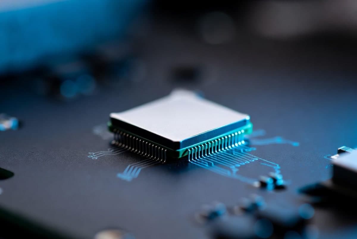 A slim Windows laptop motherboard with an integrated Nvidia superchip combining CPU and GPU on a single package